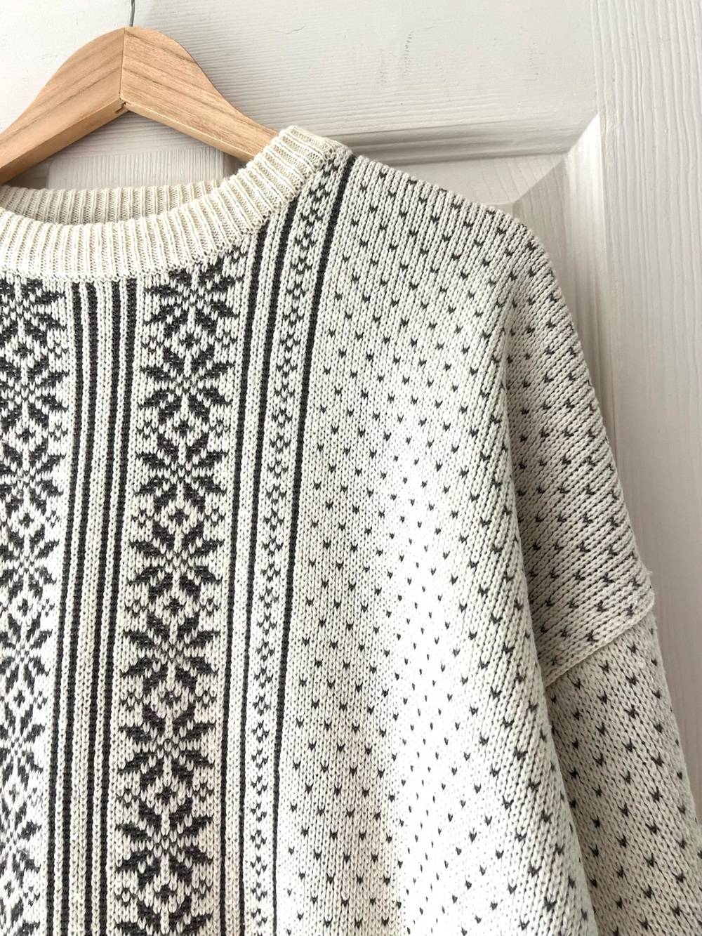 Vintage Esprit Sport Scandinavian Nordic Sweater Oversized Boxy Wool Blend - Picture 5 of 9